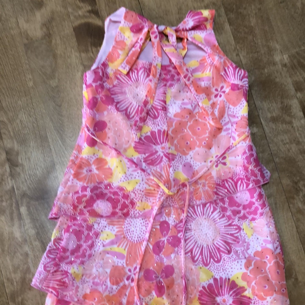 Girls size 7 dress with sparkles - Picture 3 of 6